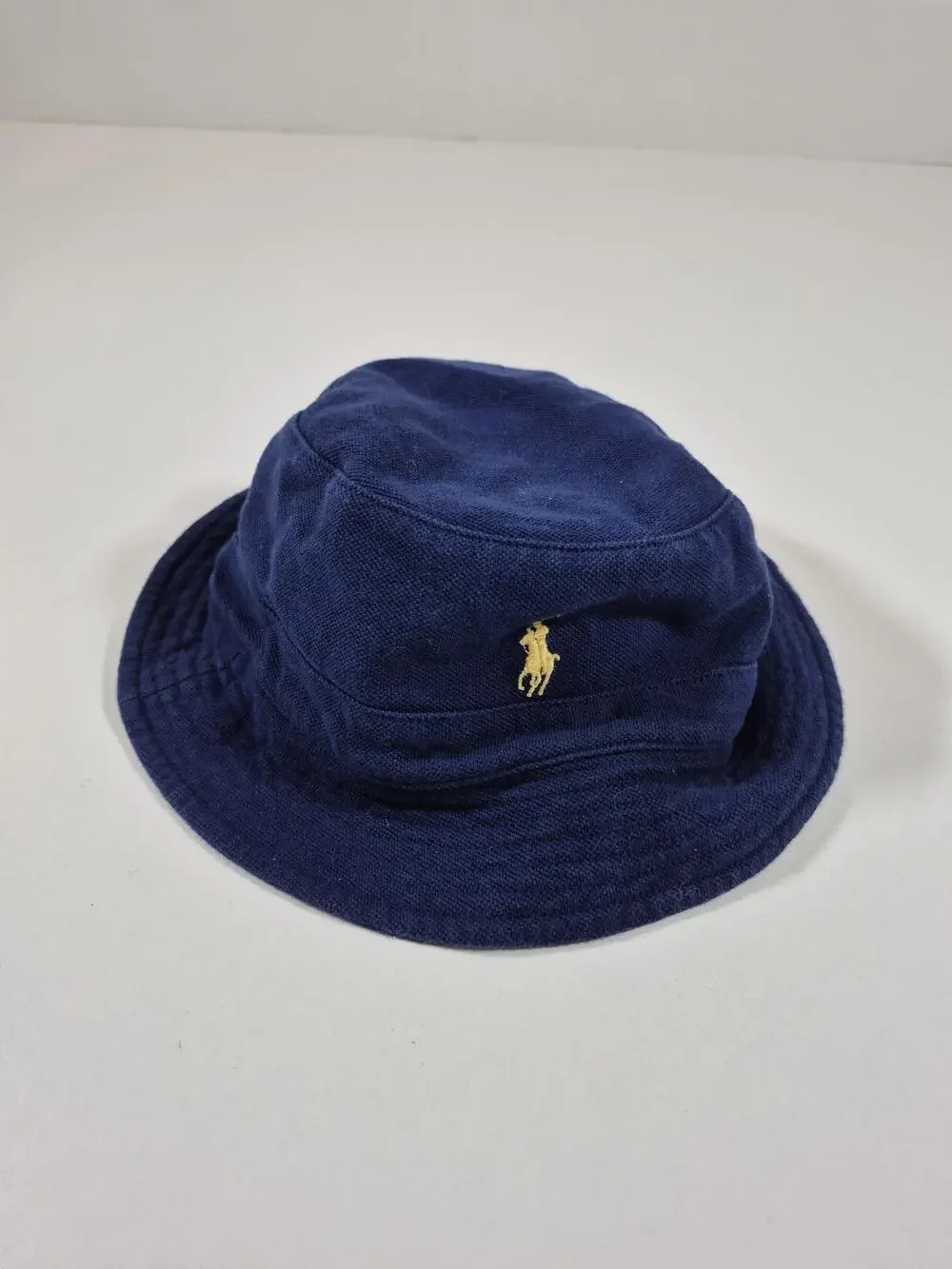 Polo Ralph Lauren Bucket Hat Men's L/XL Blue Cotton Knit Lightweight Summer
